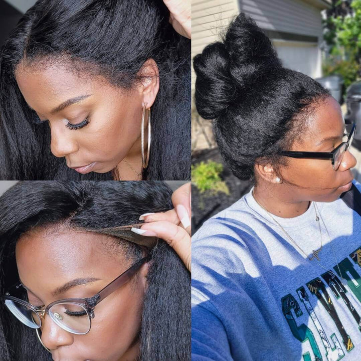 Black HD Lace Wig with Curly Edges – Imani-The Livary