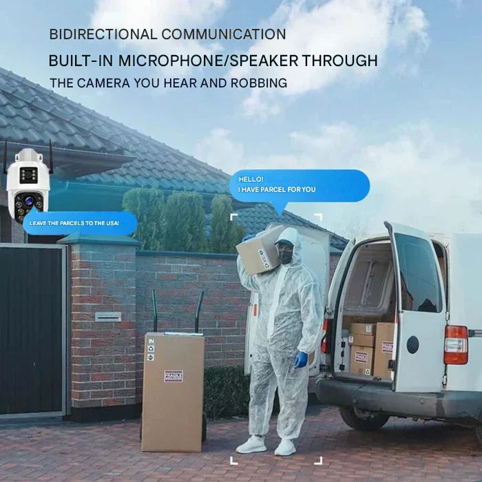 Wireless 4K Security Camera with Solar Panel – DualGuard 4K-4G-The Livary