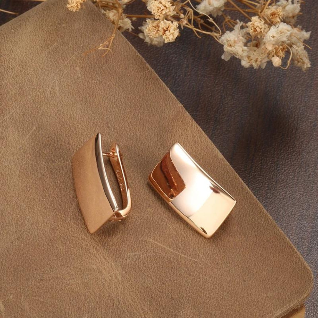Rose Gold Earrings - Isabelle-The Livary
