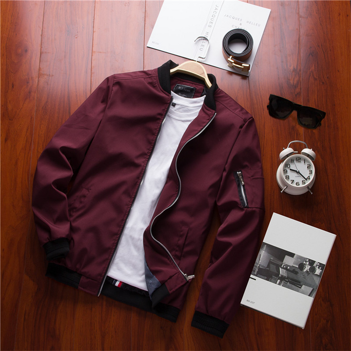 Short Summer Jacket for Men - Orion-Olive green-M-The Livary