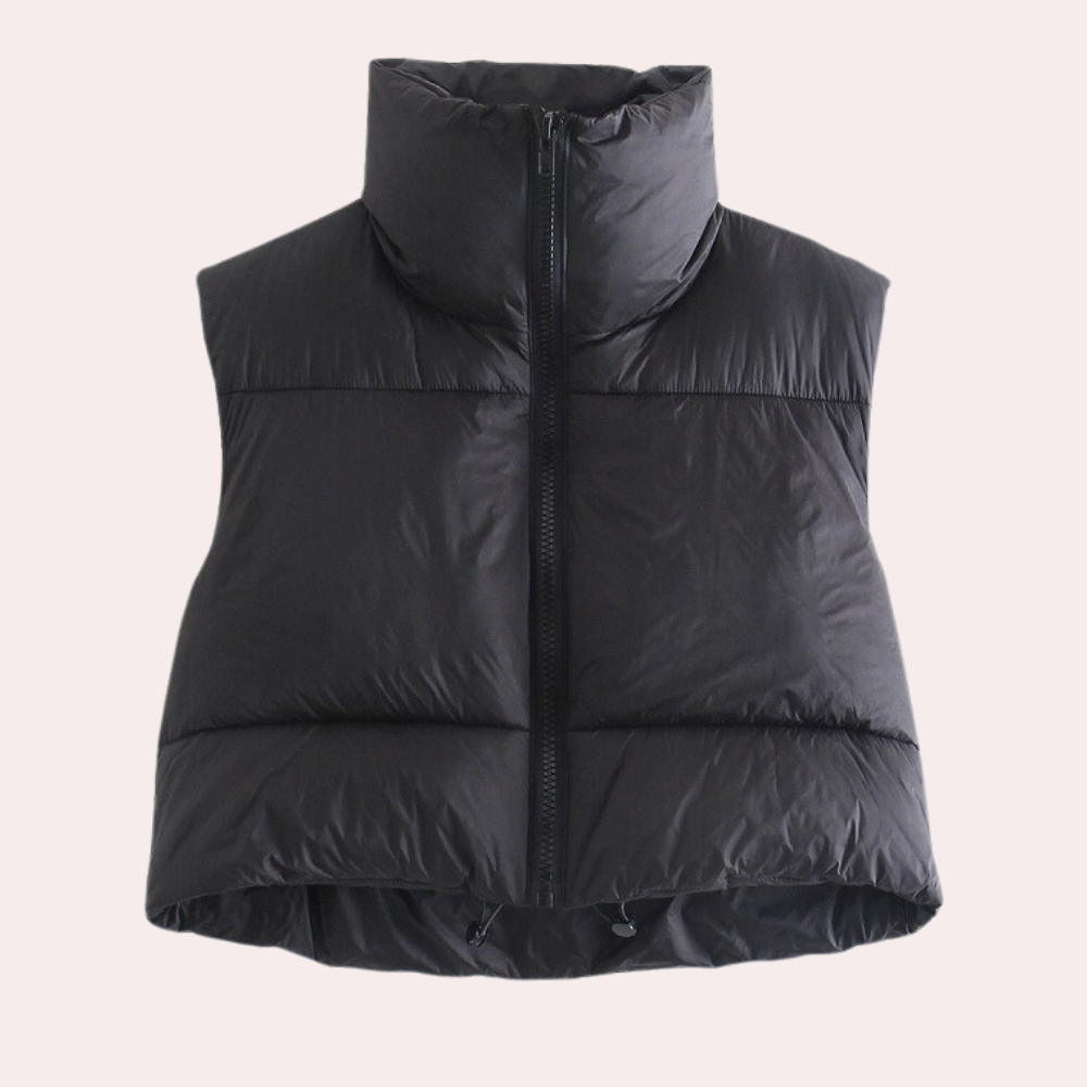 Quilted Short Women's Bodywarmer - Liora-Black-XS-The Livary