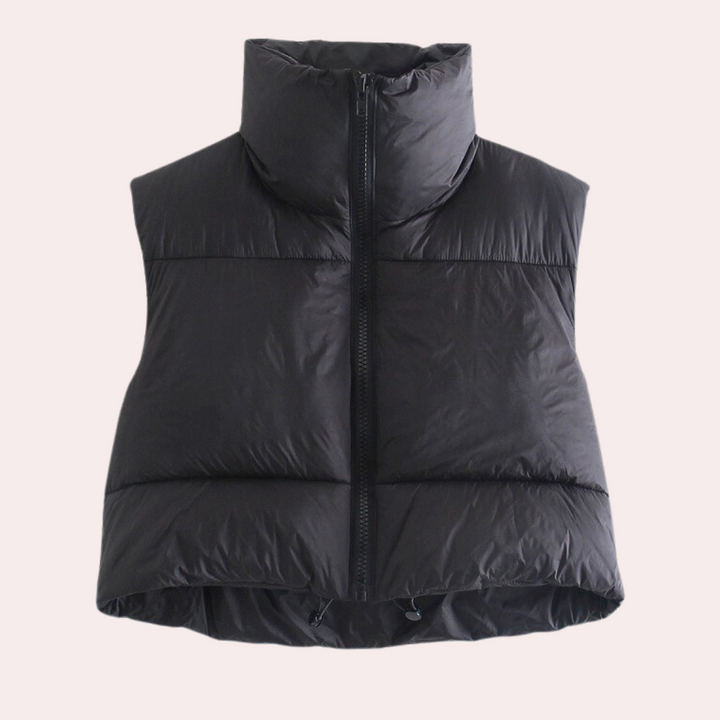 Quilted Short Women's Bodywarmer - Liora-Black-XS-The Livary