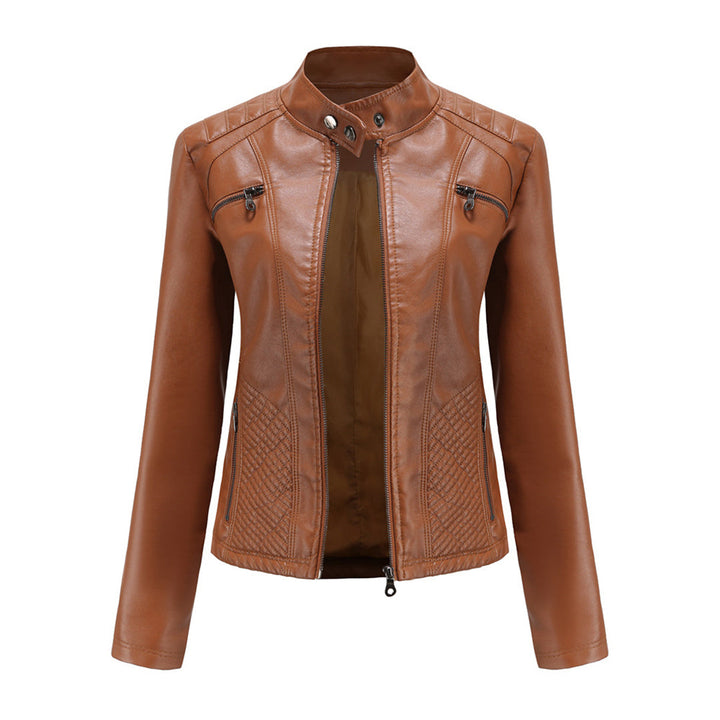 Cool Leather Ladies Jacket - Nova-Brown-XS-The Livary