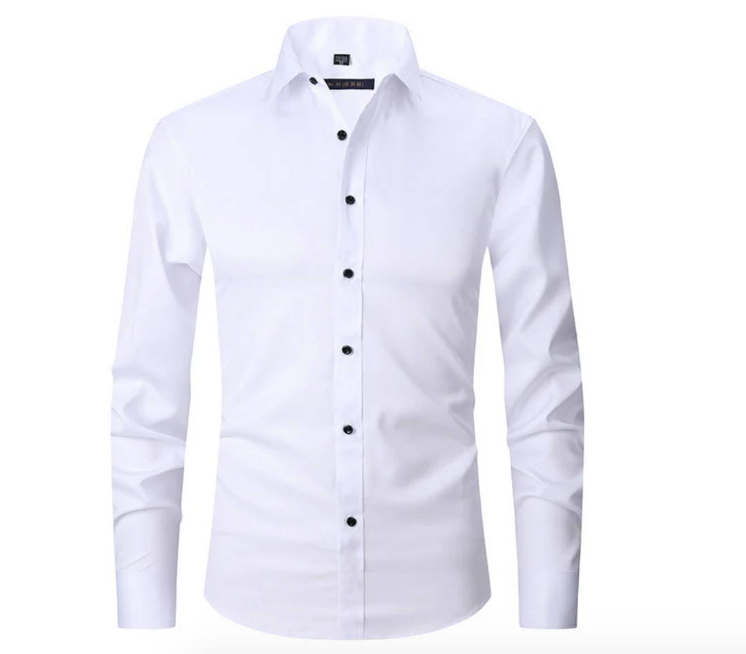 Comfortable Stretch Shirt - Lucas-White-S-The Livary