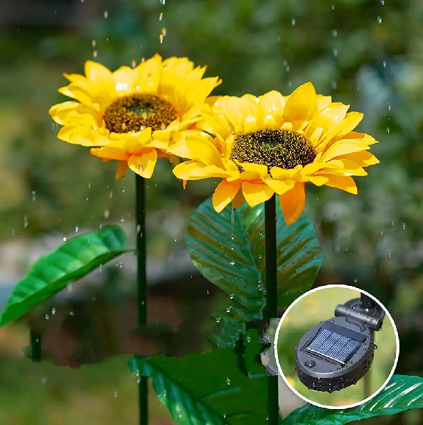 Waterproof Solar Energy Sunflower Lamp - SolarBloom-1-The Livary