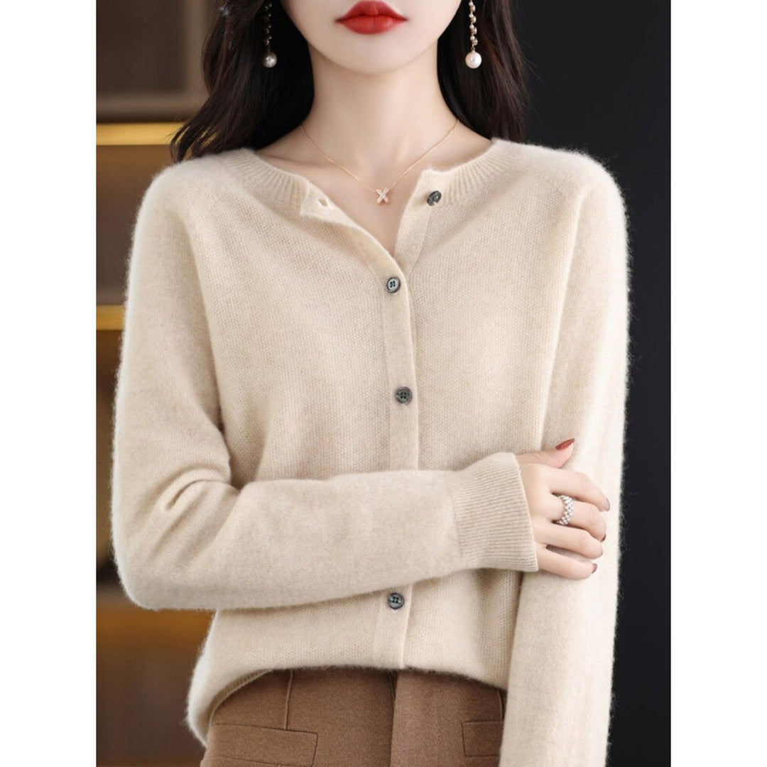Ladies' O-Neck Vest - Isabella-Light brown-S-The Livary