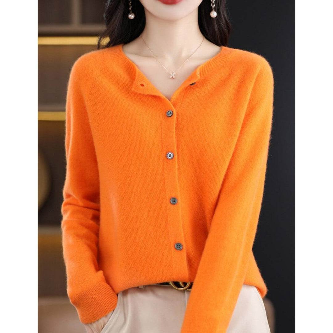 Ladies' O-Neck Vest - Isabella-Orange-S-The Livary