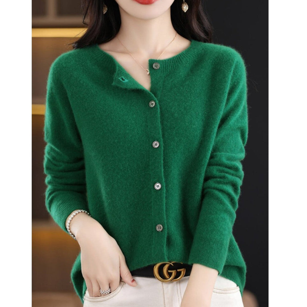 Ladies' O-Neck Vest - Isabella-Green-S-The Livary