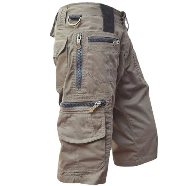 Quick-drying outdoor cargo shorts for men – TrailFlex-Light brown-S-The Livary