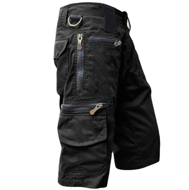 Men's Cargo Shorts - TrailTrek-Black-S-The Livary