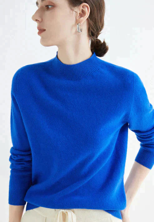 Casual Women's Sweater - Livia-Blue-M-The Livary