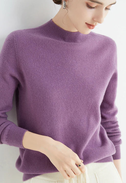 Casual Women's Sweater - Livia-Dark purple-M-The Livary