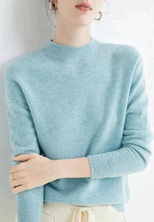 Casual Women's Sweater - Livia-Light blue-M-The Livary