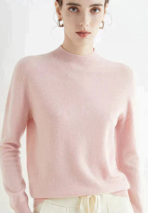 Casual Women's Sweater - Livia-Pink-M-The Livary