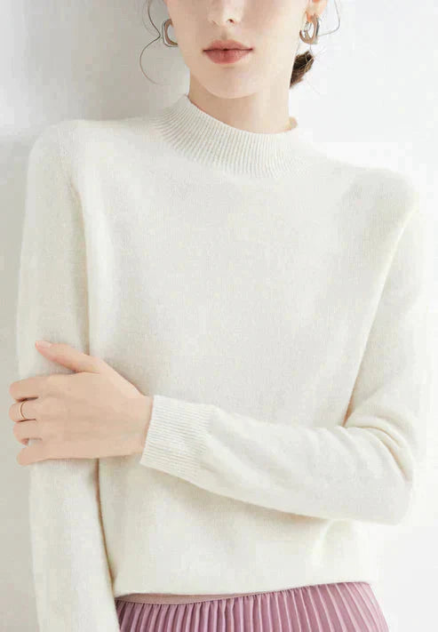 Casual Women's Sweater - Livia-White-M-The Livary