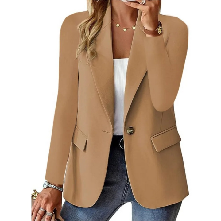 Classic Slim Ladies Blazer - Camille-Brown-S-The Livary