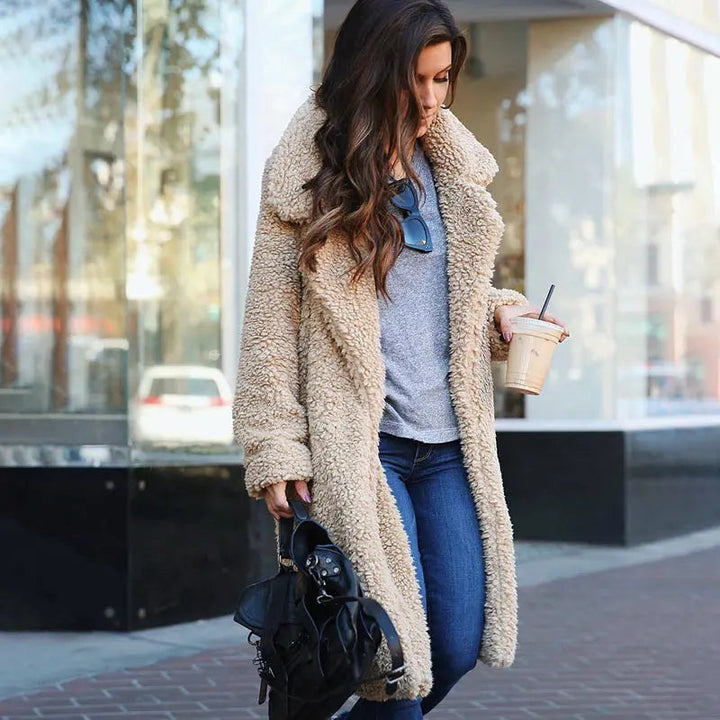 Comfortable Ladies Winter Coat - Mila-Dark grey-S-The Livary