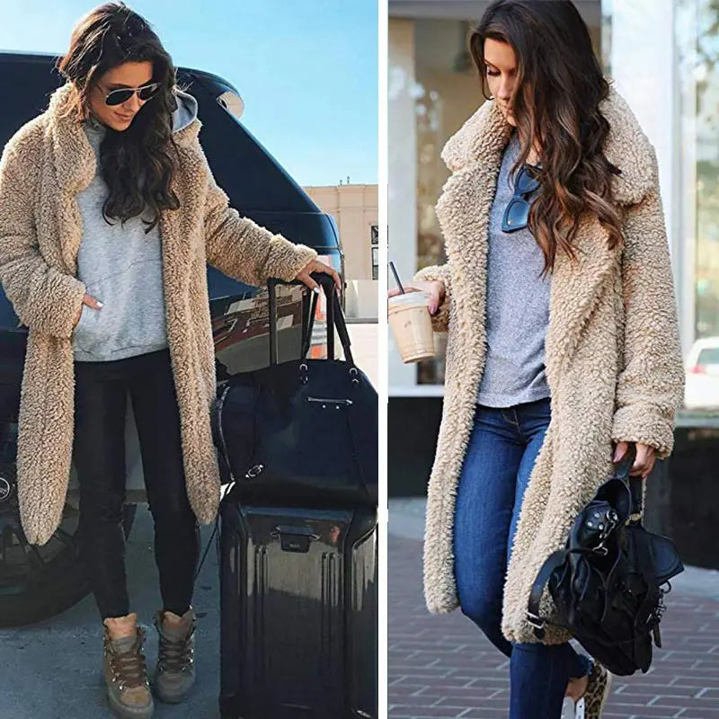 Comfortable Ladies Winter Coat - Mila-Dark grey-S-The Livary