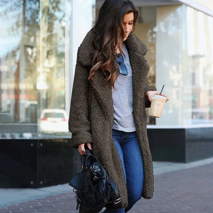 Comfortable Ladies Winter Coat - Mila-Dark grey-S-The Livary