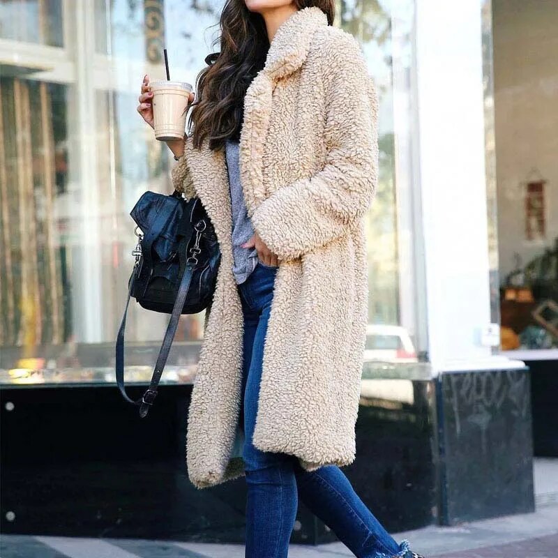 Comfortable Ladies Winter Coat - Mila-Dark grey-S-The Livary