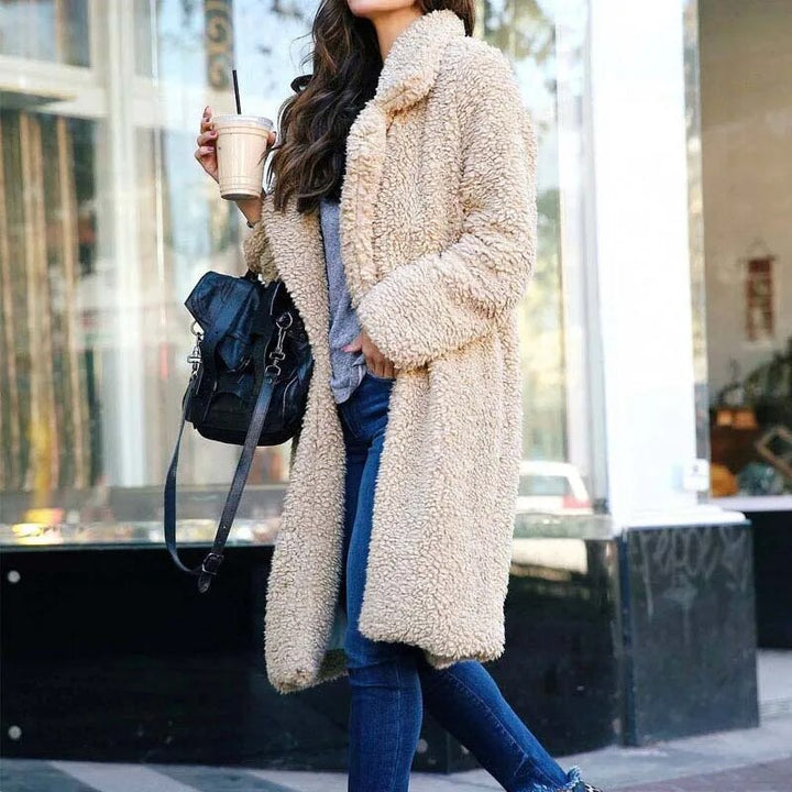 Comfortable Ladies Winter Coat - Mila-Dark grey-S-The Livary