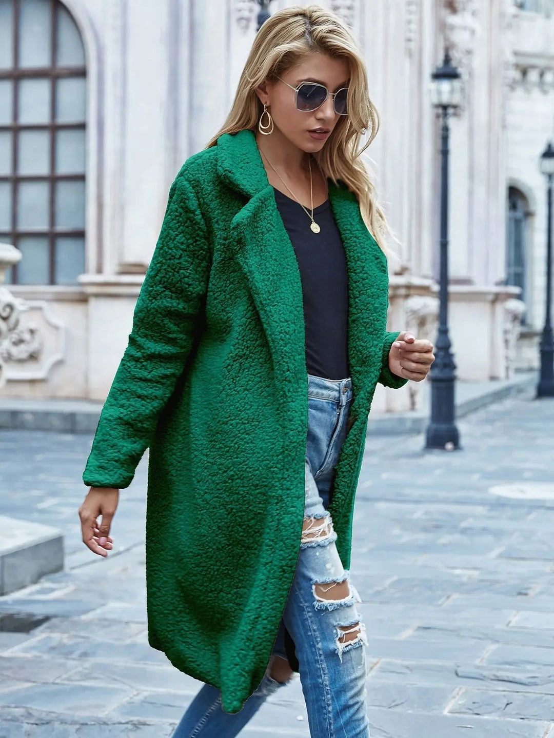 Comfortable Ladies Winter Coat - Mila-Green-S-The Livary
