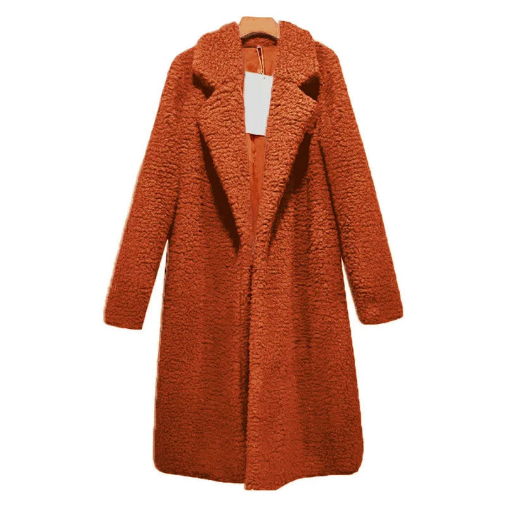 Comfortable Ladies Winter Coat - Mila-Orange-S-The Livary
