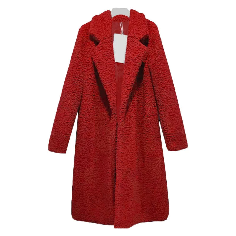 Comfortable Ladies Winter Coat - Mila-Red-S-The Livary