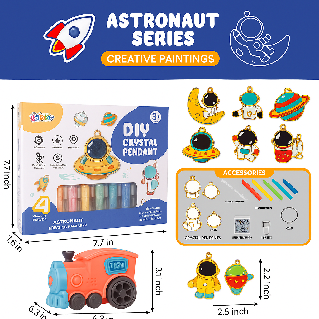 Do-It-Yourself Keyring Painting Kit - SparkleArt