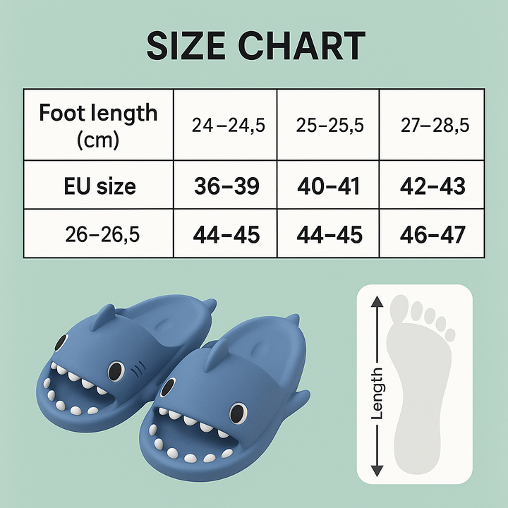 Trendy SoftSteps Sharkies Slipper – Soft, Cushioned & Buy 1 Get 1 Free-Blue-3.5-4.5-The Livary