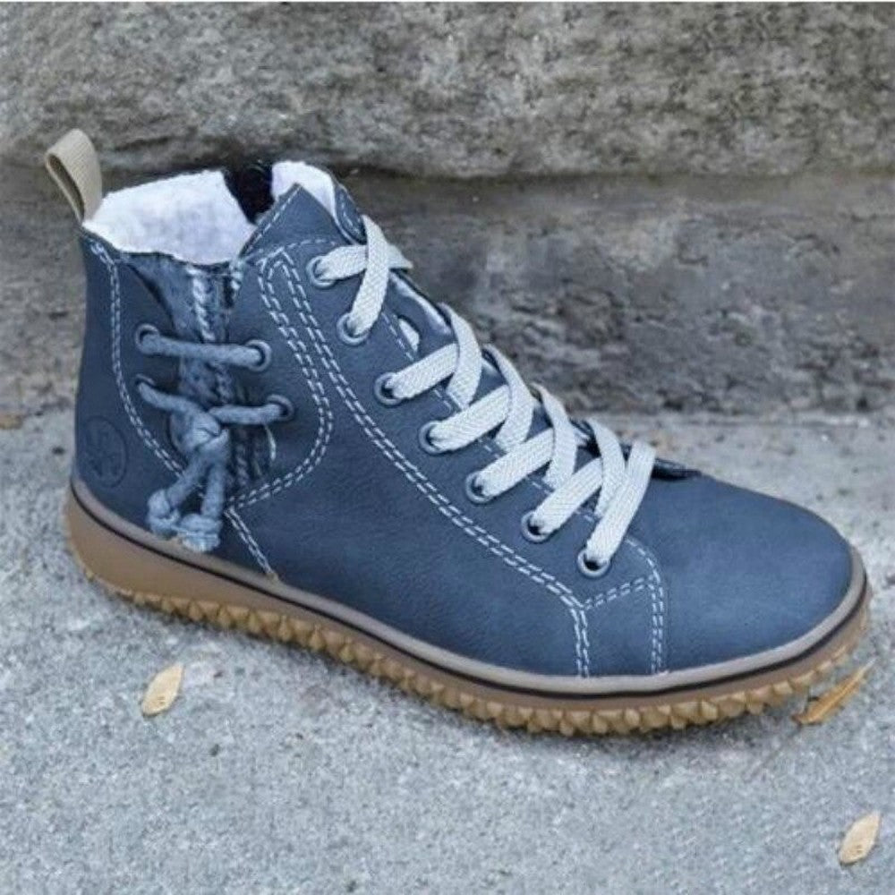 Comfortable Ankle Boots with Support and Style - Luna-Mineral Blue-3-The Livary