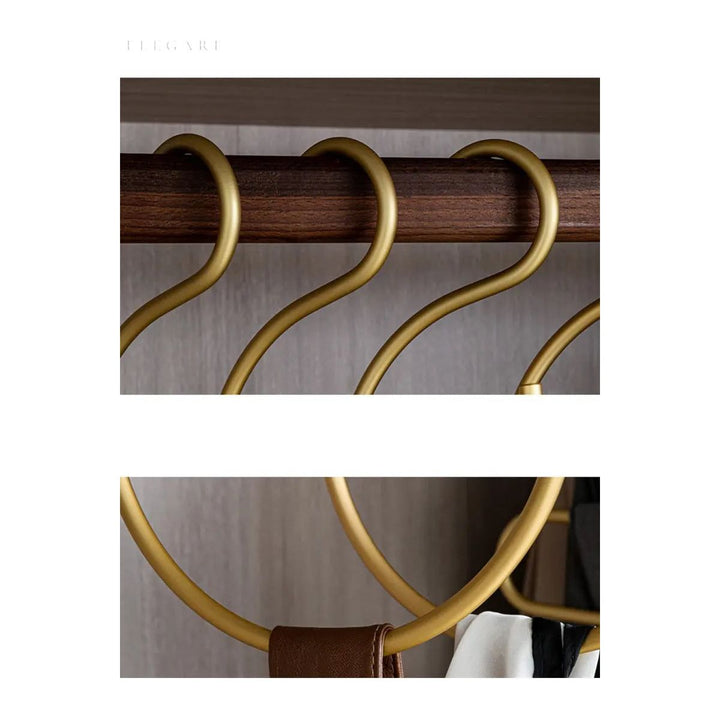 S-shaped Clothes Hangers - FormaS-Gold-The Livary