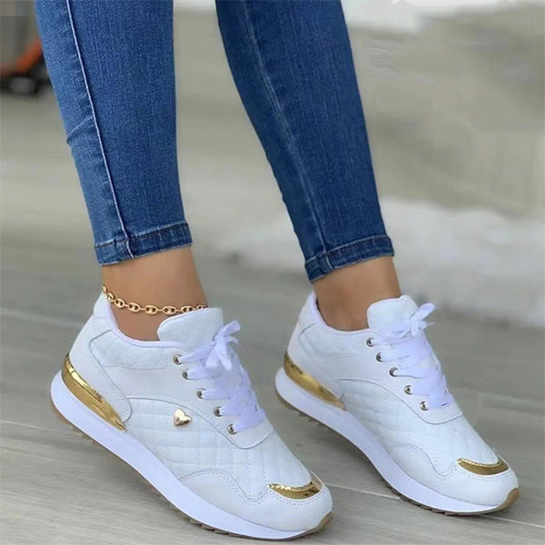 Trendy Women's Sneakers – Isla-White-4-The Livary