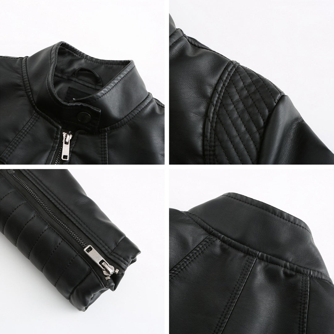 Cool Leather Women's Jacket – Elin-Black-XS-The Livary