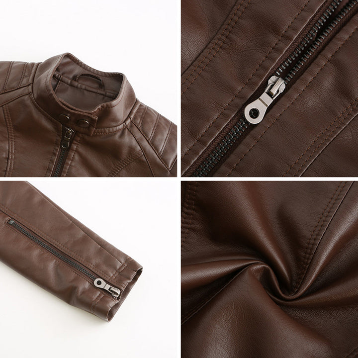 Cool Leather Ladies Jacket - Nova-Brown-XS-The Livary