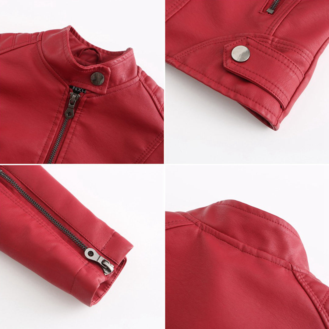 Stylish Leather Ladies' Jacket - Romy-Black-XS-The Livary