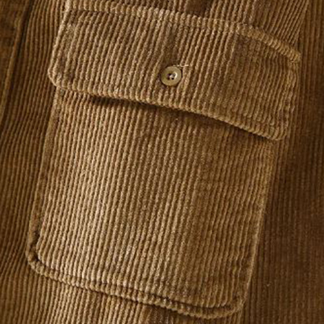 Corduroy Jacket for Men - Victor-Khaki-M-The Livary