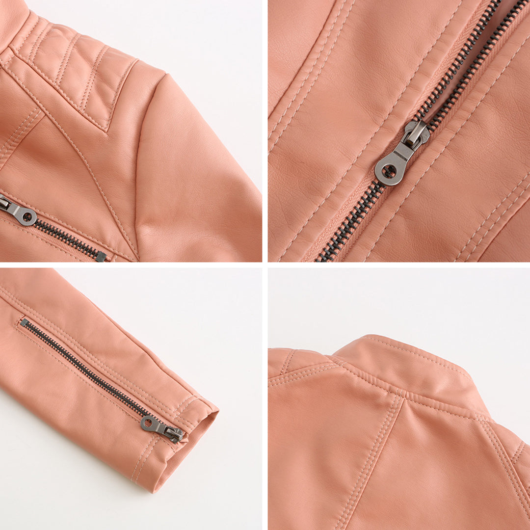 Cool Leather Ladies Jacket - Nova-Brown-XS-The Livary