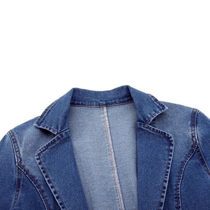 Ladies' denim blazer with an elegant cut – Nora-S-The Livary