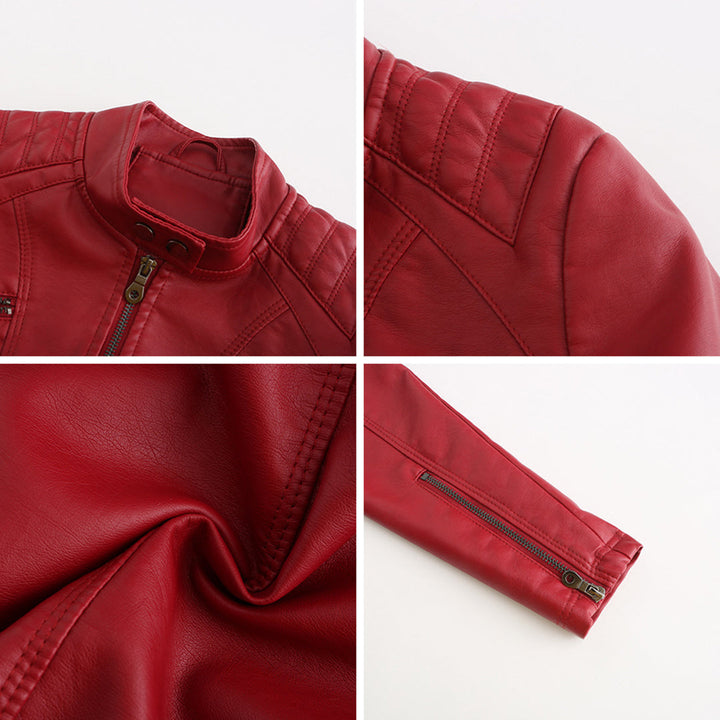Cool Leather Ladies Jacket - Nova-Brown-XS-The Livary