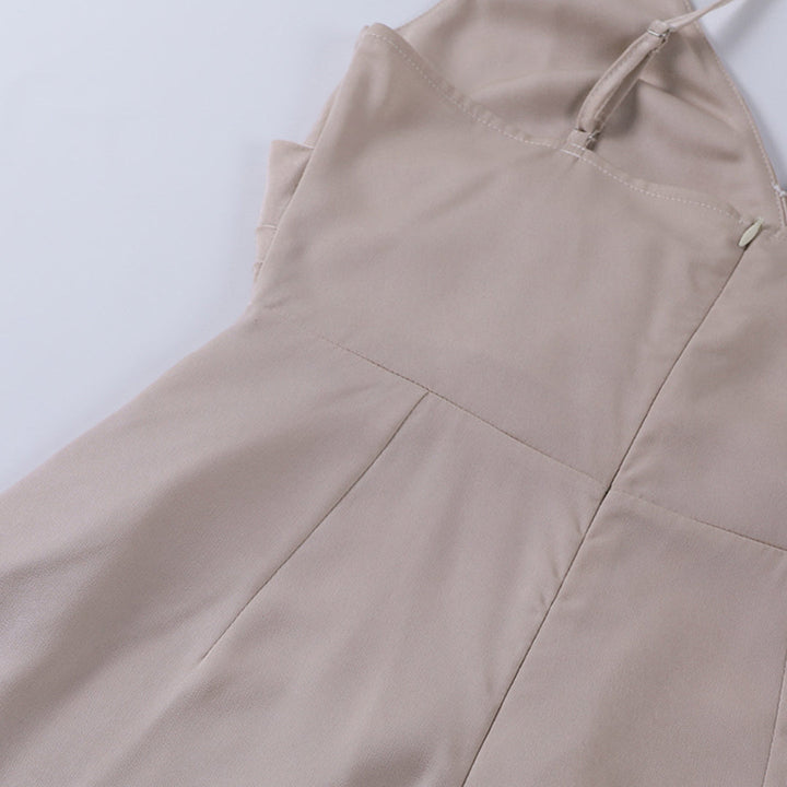 Stylish Midi Dress with Spaghetti Straps - Grace