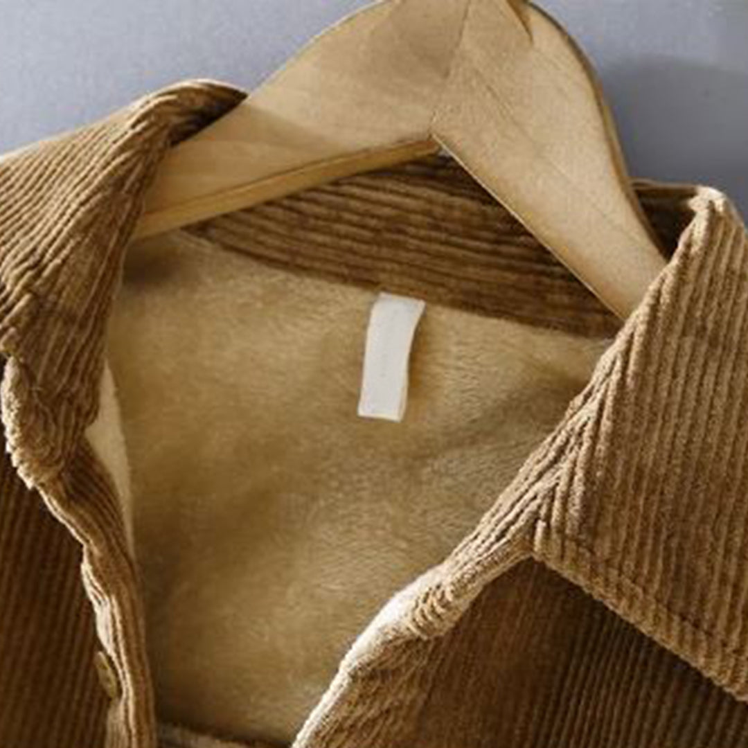 Corduroy Jacket for Men - Victor-Khaki-M-The Livary