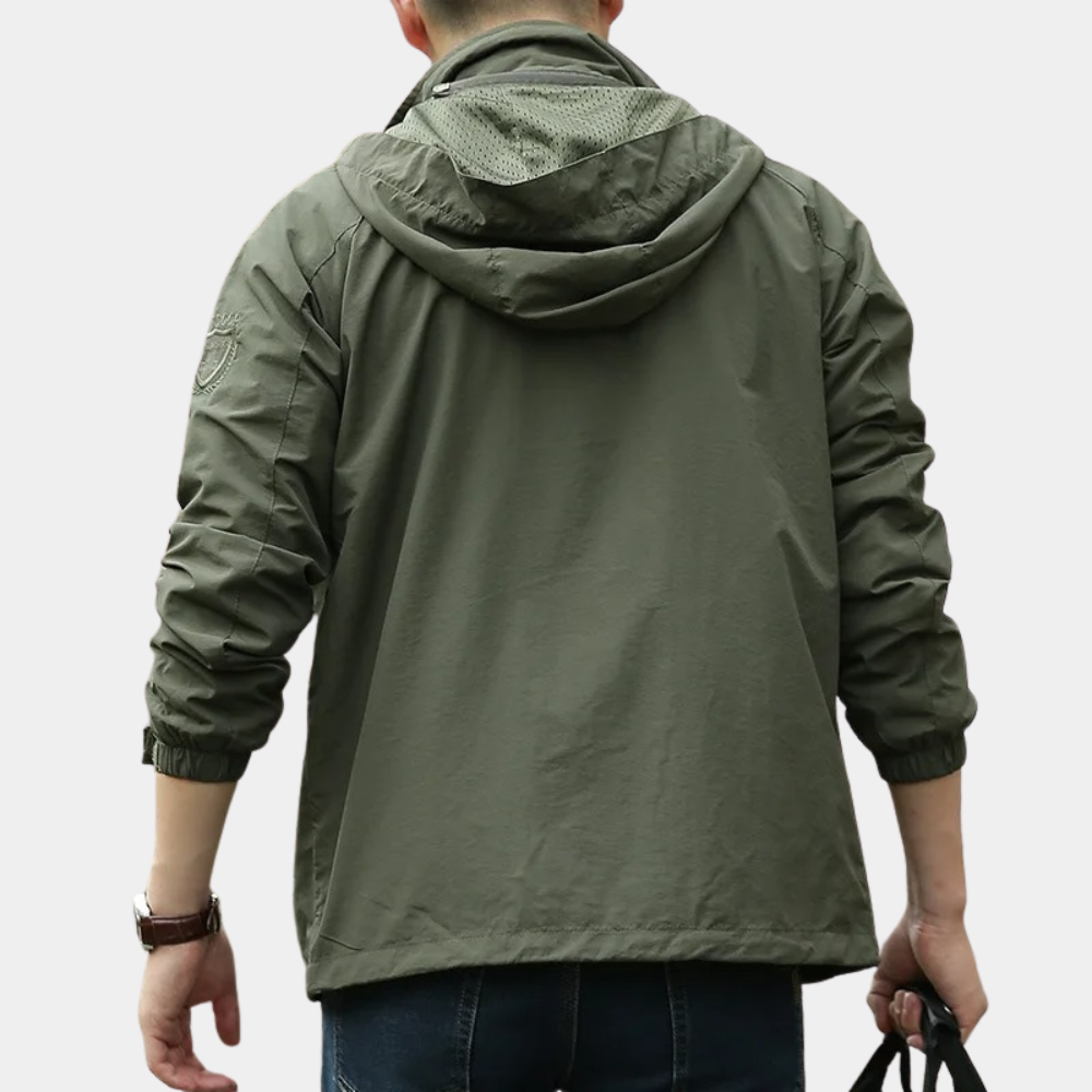 Stylish Men's Autumn Mid Jacket – Milo-Olive green-M-The Livary