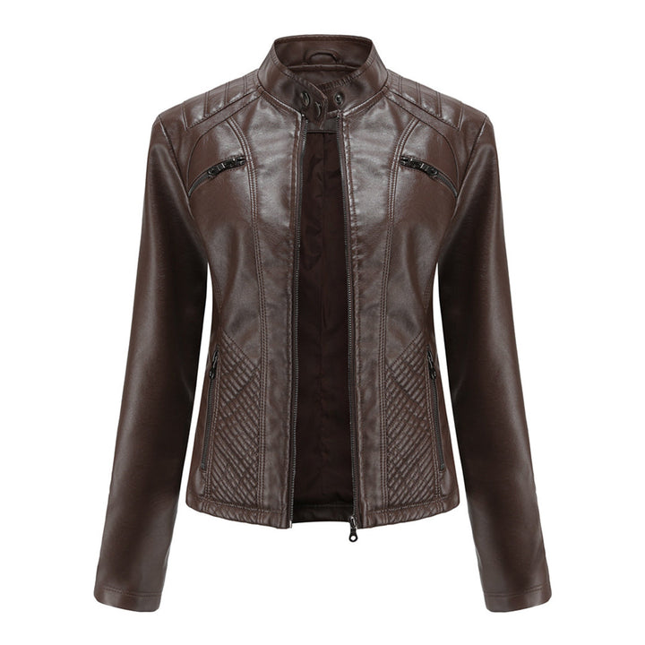 Cool Leather Ladies Jacket - Nova-Dark brown-XS-The Livary