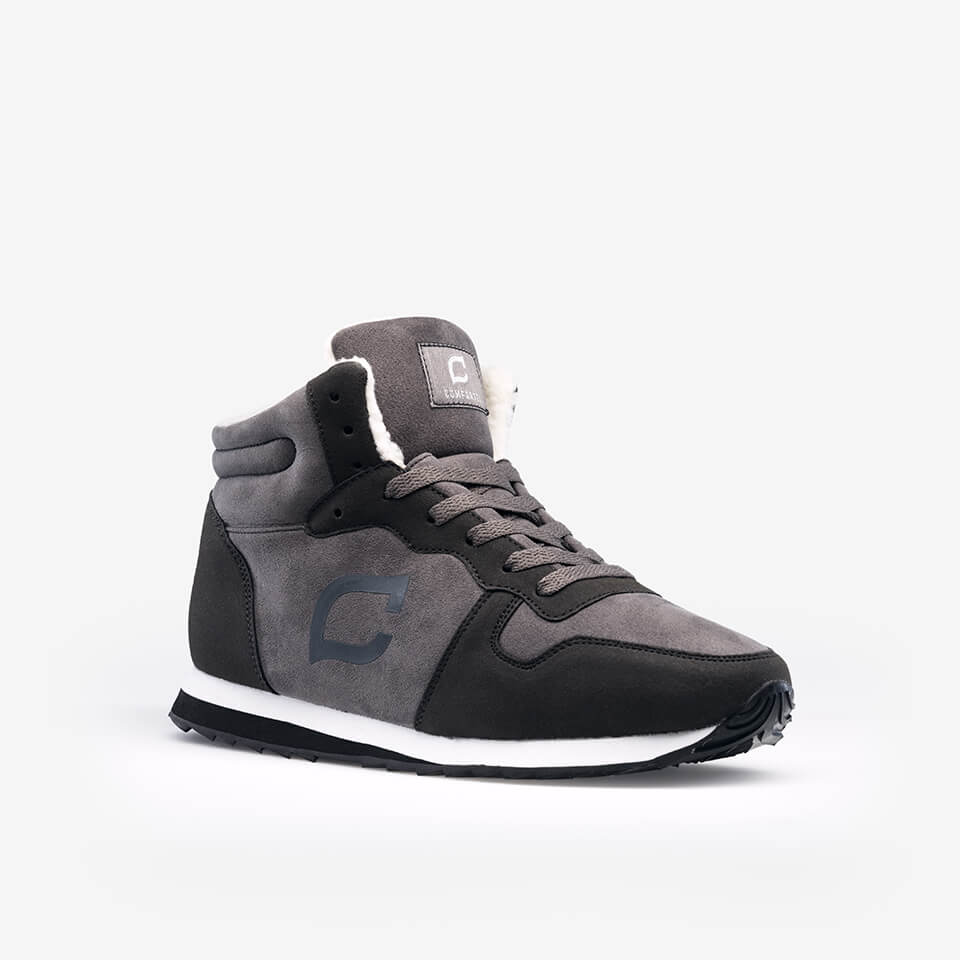 Warm Men's Shoes with Lined Interior – Ruben-Gray-6-The Livary