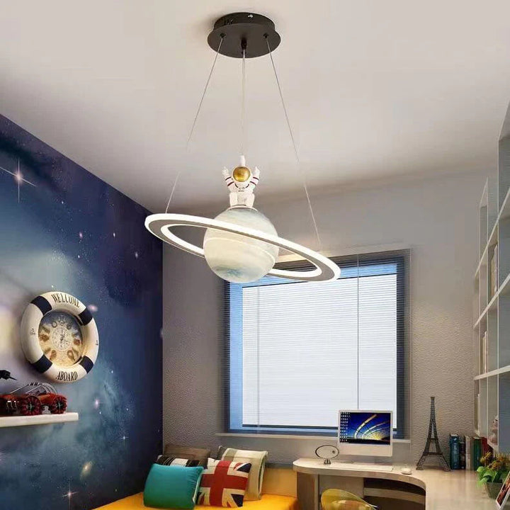 AA OUT OF STOCK Kids' Room LED Pendant Light - CosmoGlow-Blue Earth-A (Not an astronaut)-3 Colour Temperatures-The Livary