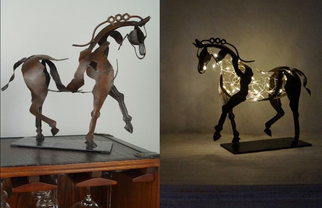 Handmade Horse Figurine – Ferro-Without lights-The Livary