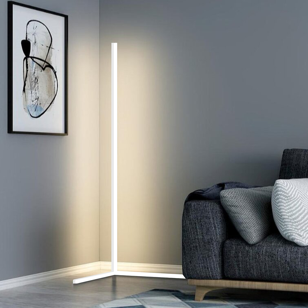 LED Design Corner Lamp with Remote Control – Viorra-White-Warm + Cold White Dimmable-The Livary