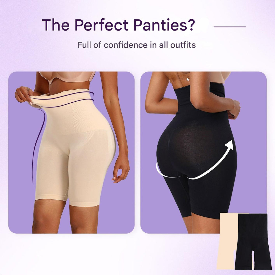 Shaping High Waist Shorts – ShapeLuxe-Black-S-The Livary