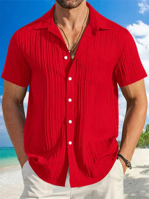 Light Linen Shirt for Men – Breathable & Relaxed Fit – Jonas-Red-S-The Livary